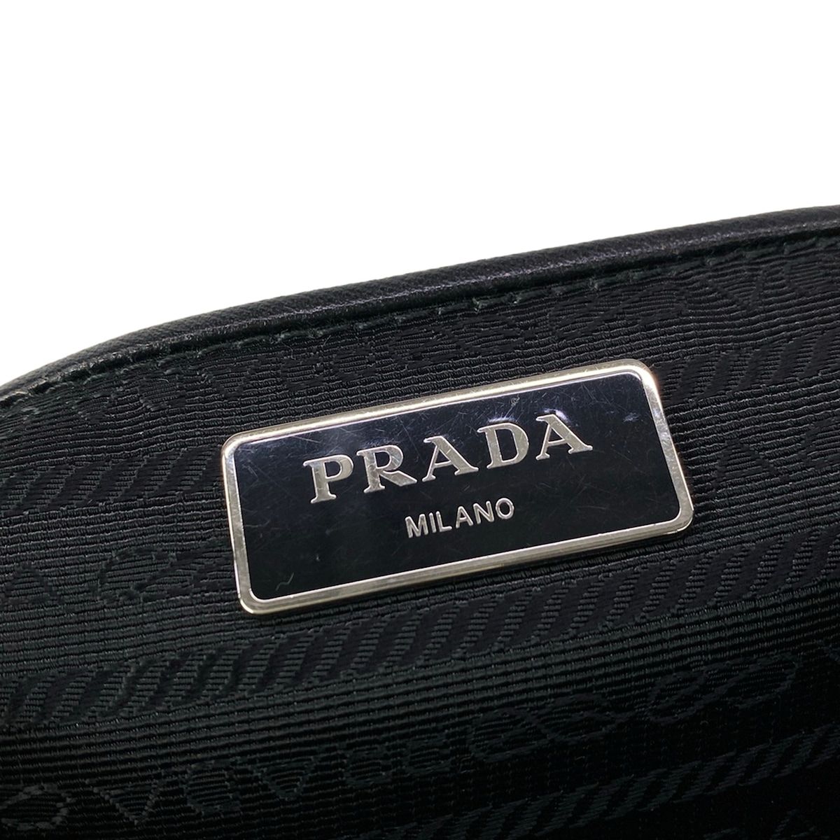 Prada Shoulder Bag Black Leather — view 9