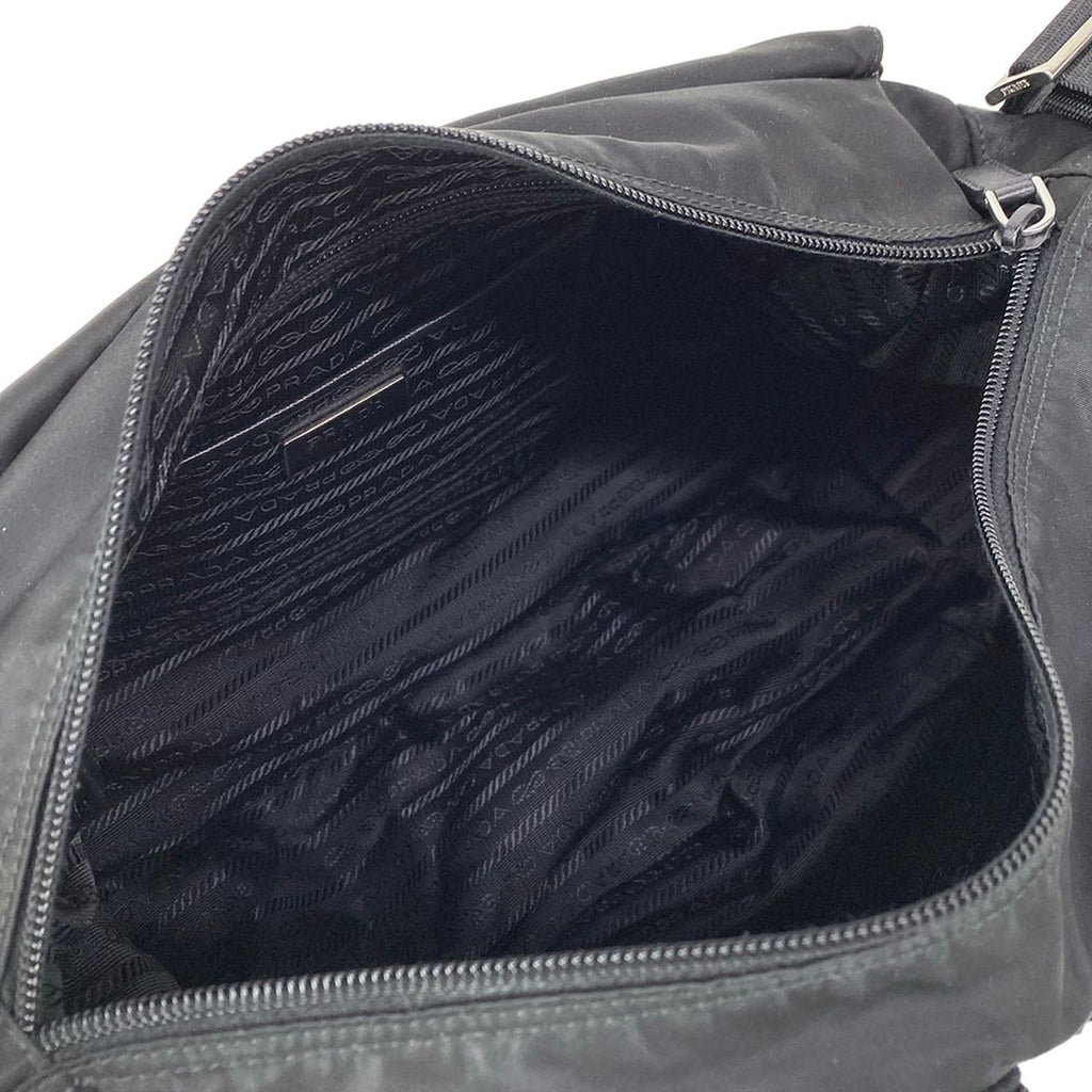 Prada Shoulder Bag Black Leather — view 7