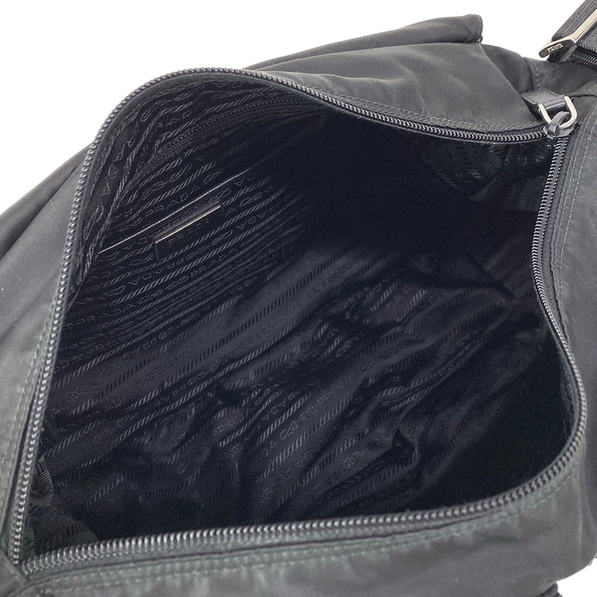 Prada Shoulder Bag Black Leather — view 7