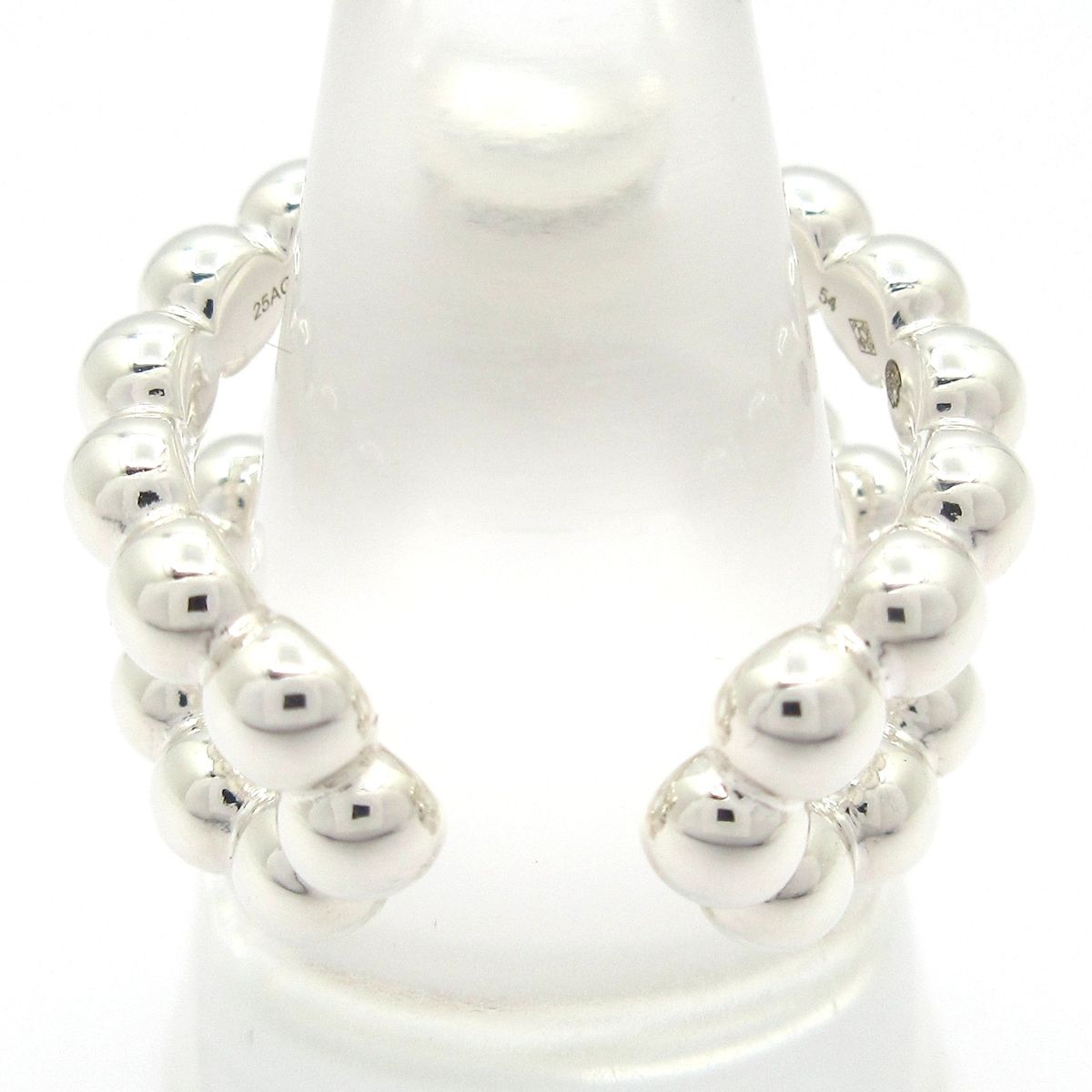 Hermes Ring 54 Chaine D'ancre Alea II Beads Silver — view 3