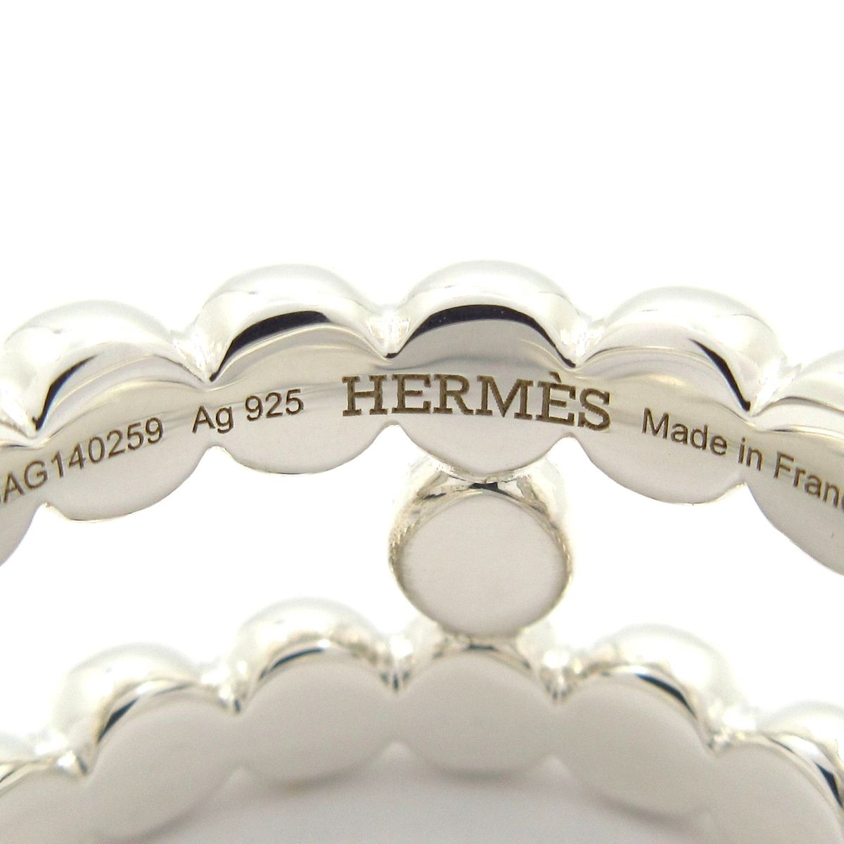 Hermes Ring 54 Chaine D'ancre Alea II Beads Silver — view 5