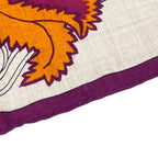 Hermes Shawl Carre Geant 140 Gray Purple Multi Cavalcadour Fleur Cashmere Silk — view 5