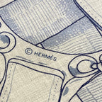 Hermes Shawl Carre Geant 140 Gray Purple Multi Cavalcadour Fleur Cashmere Silk — view 2