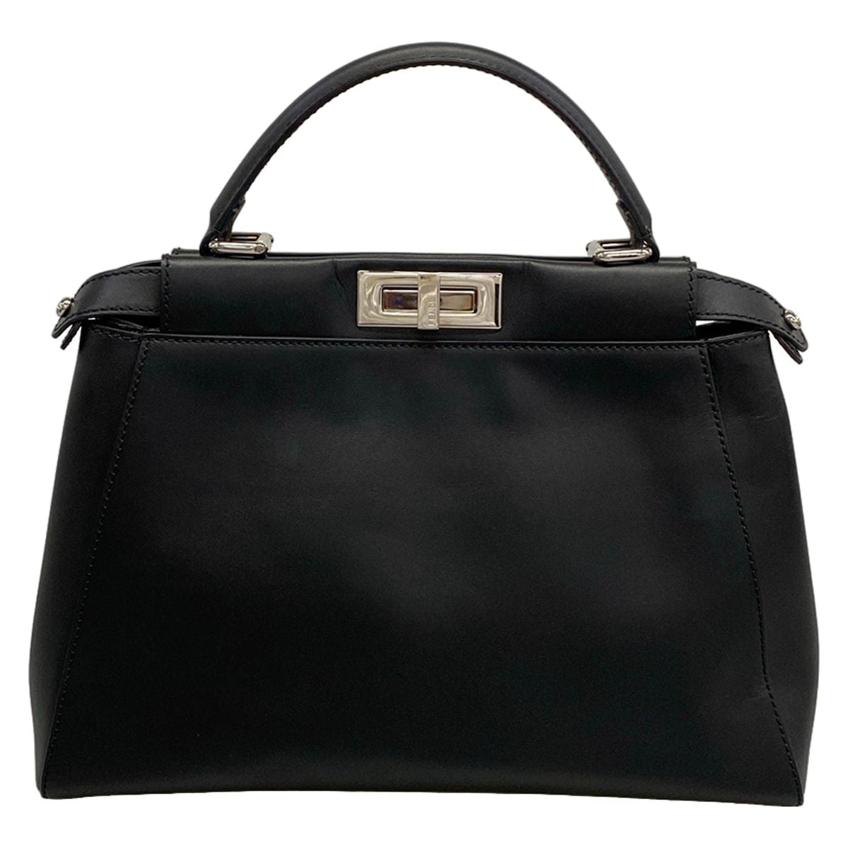 Fendi Handbag Peekaboo Regular Mon Star Black Leather — view 3