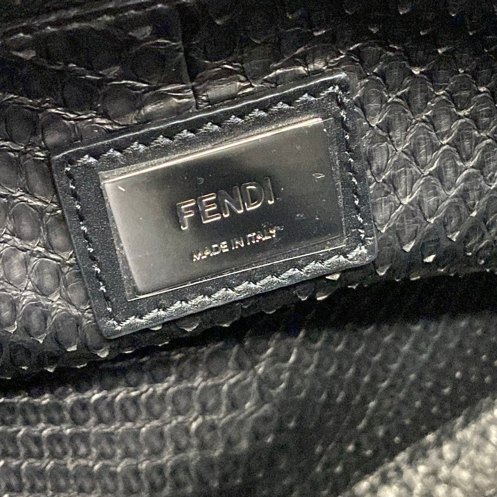 Fendi Handbag Peekaboo Regular Mon Star Black Leather — view 9