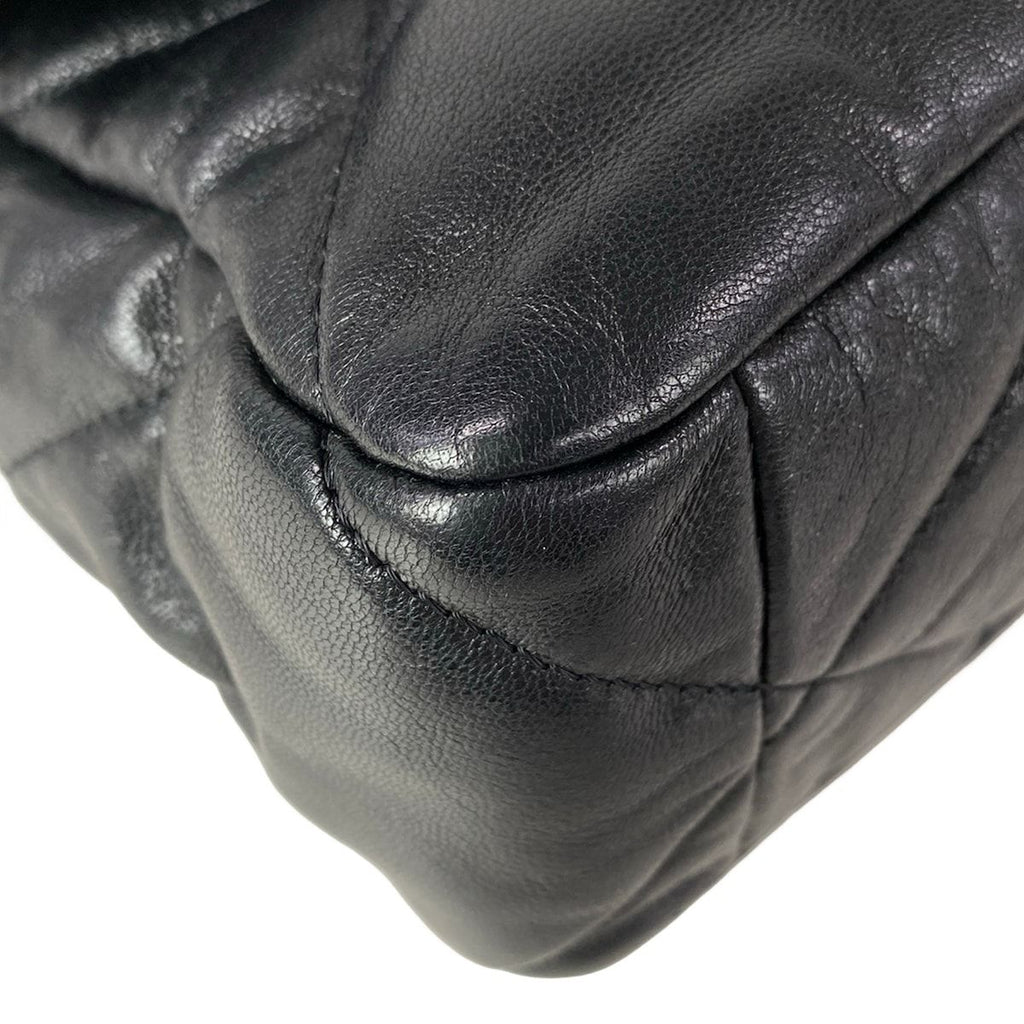 Chanel Shoulder Bag 19 Large Flap Black Chain 2-Way Lambskin — view 6