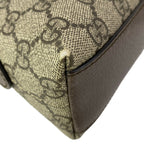 Gucci Shoulder Bag Ophidia Beige Dark Brown Dark Green Red Leather — view 6