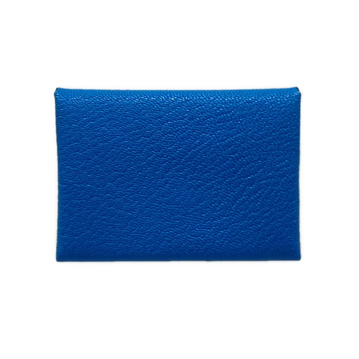 Hermes Coin Case Calvi Duo Verso Blue Zanzibar Mint Bicolor
