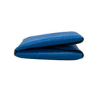Hermes Coin Case Calvi Duo Verso Blue Zanzibar Mint Bicolor — view 8
