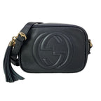 Gucci Shoulder Bag Soho Black Leather