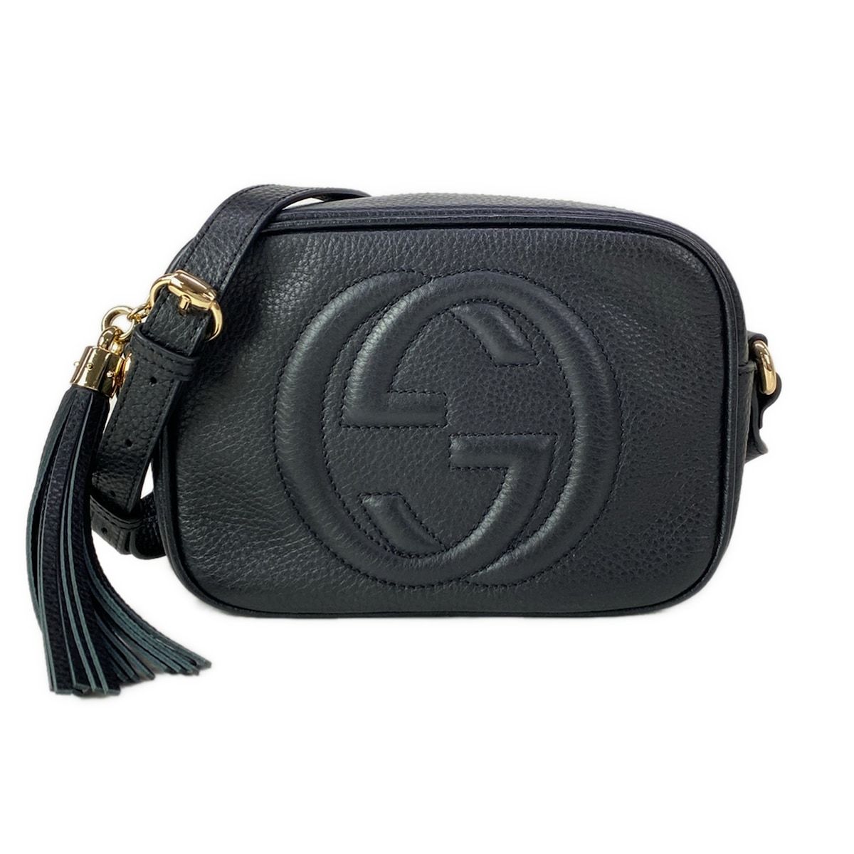 Gucci Shoulder Bag Soho Black Leather