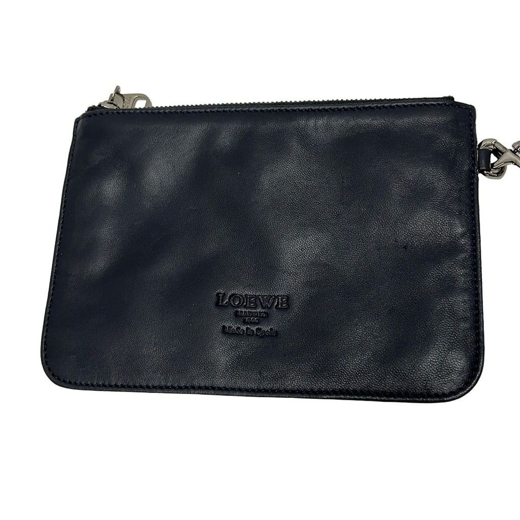 Loewe Tote Origamiara Dark Navy Leather — view 8