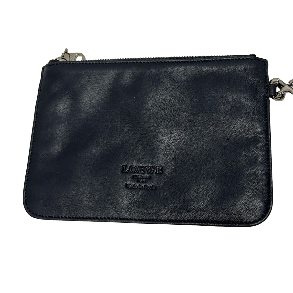 Loewe Tote Origamiara Dark Navy Leather — view 8