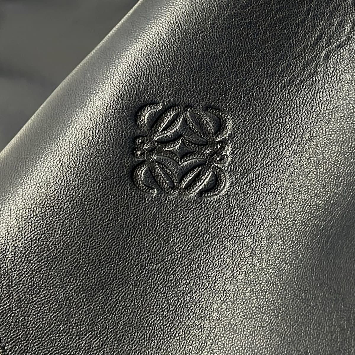 Loewe Tote Origamiara Dark Navy Leather — view 9