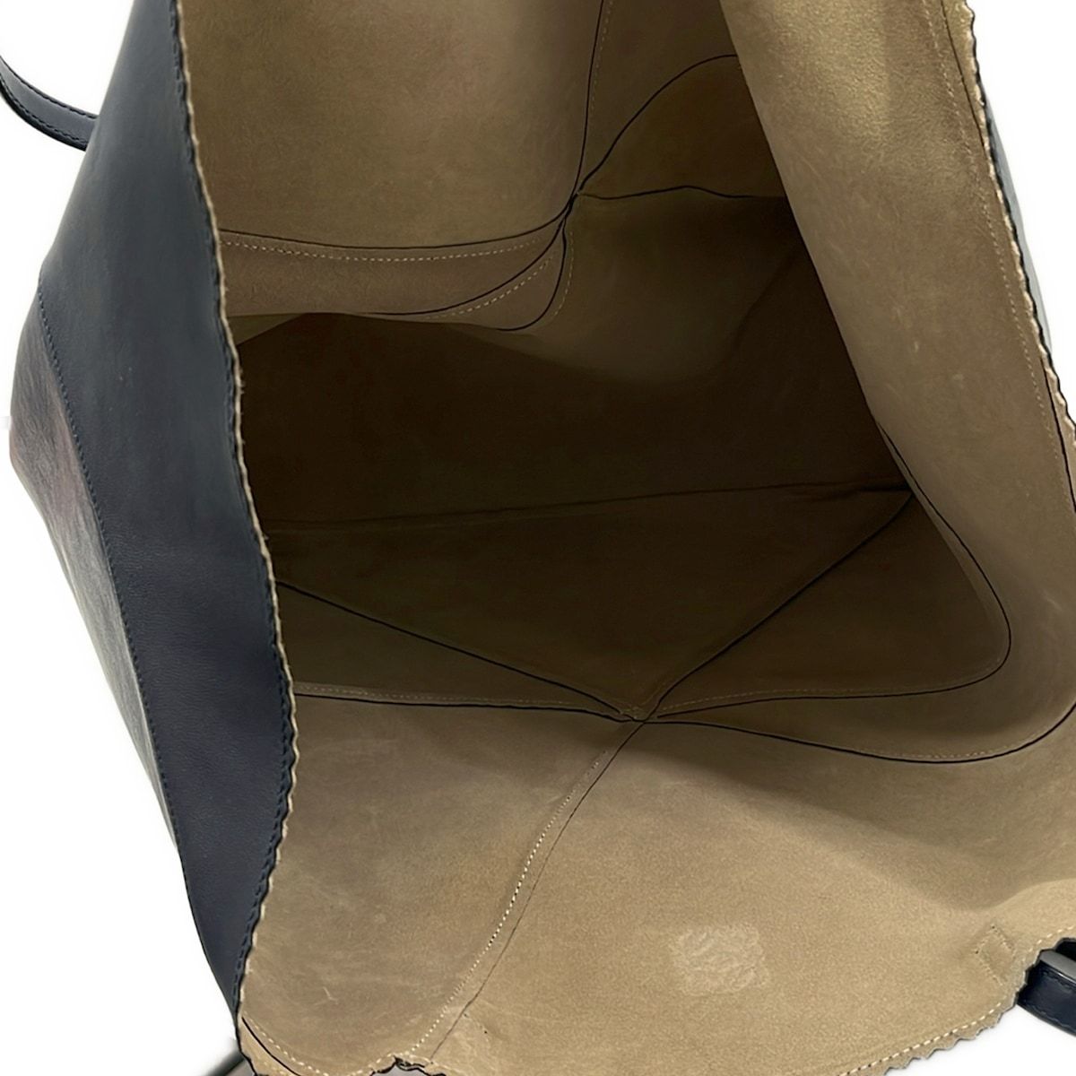 Loewe Tote Origamiara Dark Navy Leather — view 7
