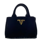Prada Tote Canapa Mini Black