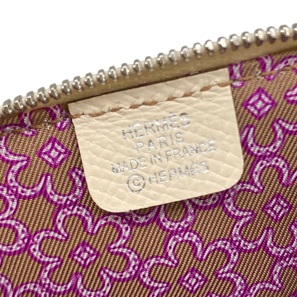 Hermes Coin Case Azap Compact Mini Silk in Nata Silver — view 4