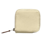 Hermes Coin Case Azap Compact Mini Silk in Nata Silver