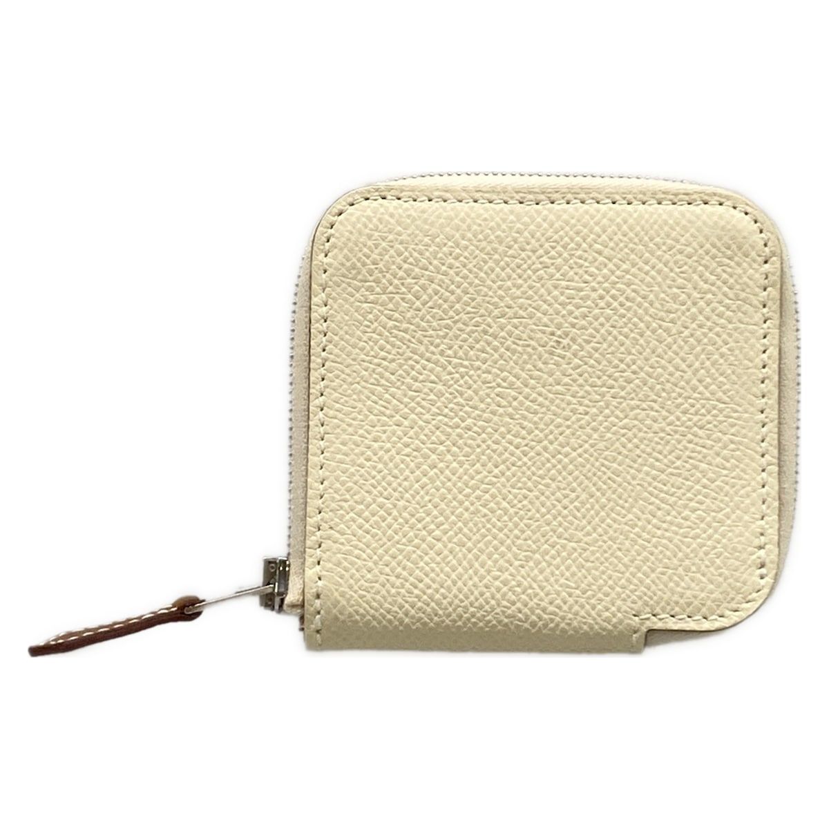 Hermes Coin Case Azap Compact Mini Silk in Nata Silver