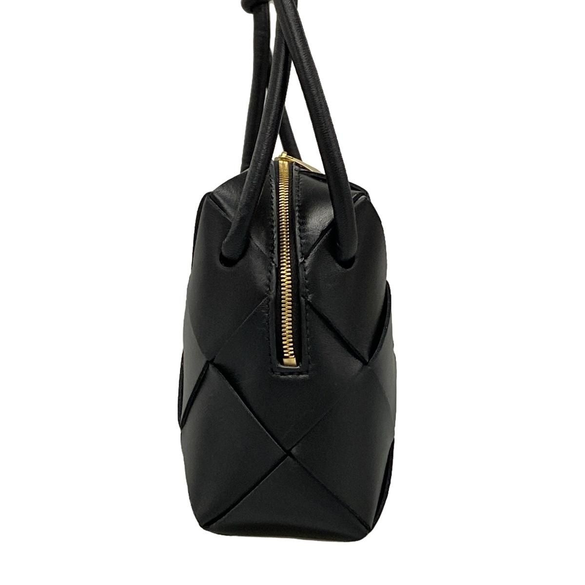 Bottega Veneta Shoulder Bag Small Cassette Black Lambskin — view 2