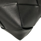 Bottega Veneta Shoulder Bag Small Cassette Black Lambskin — view 8