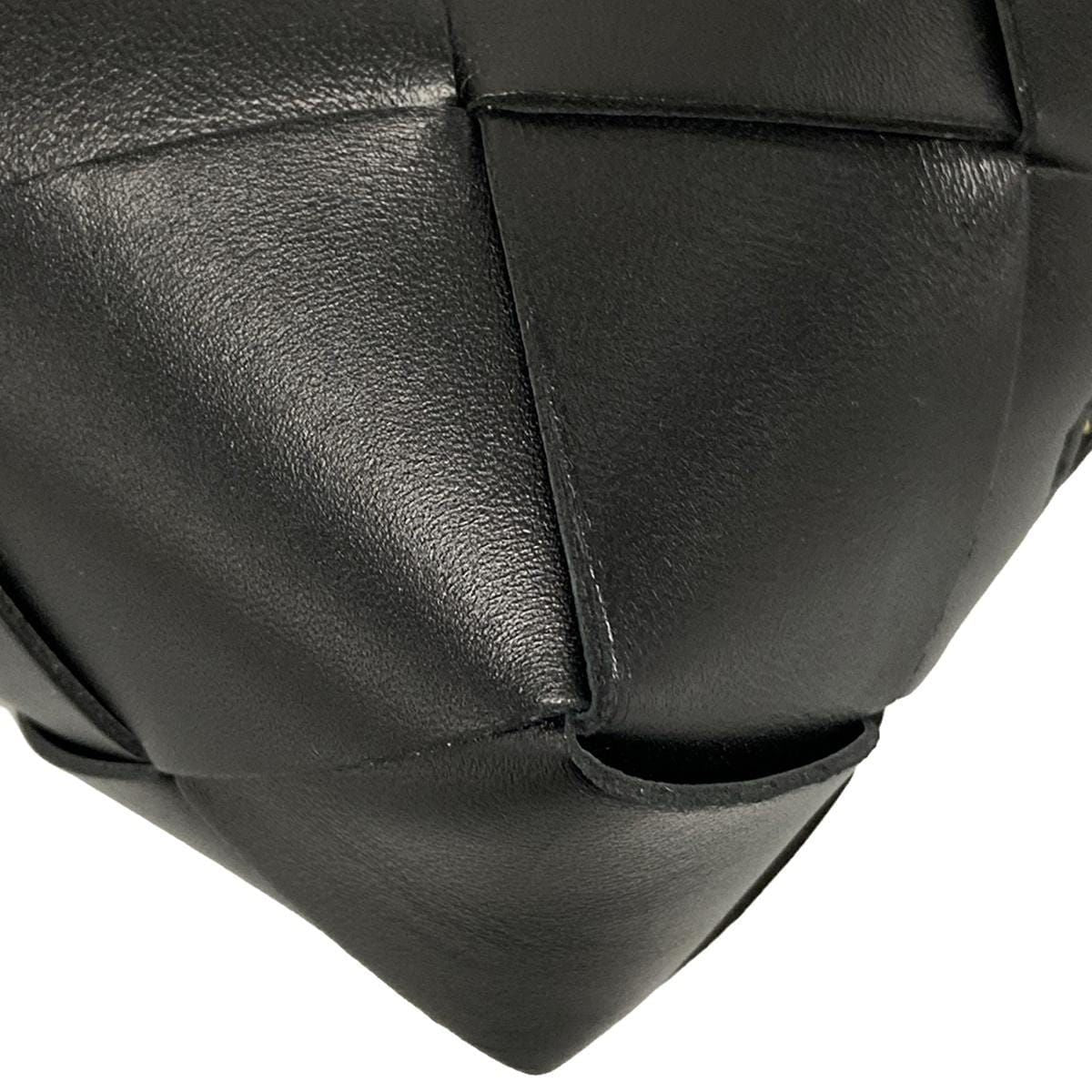 Bottega Veneta Shoulder Bag Small Cassette Black Lambskin — view 8