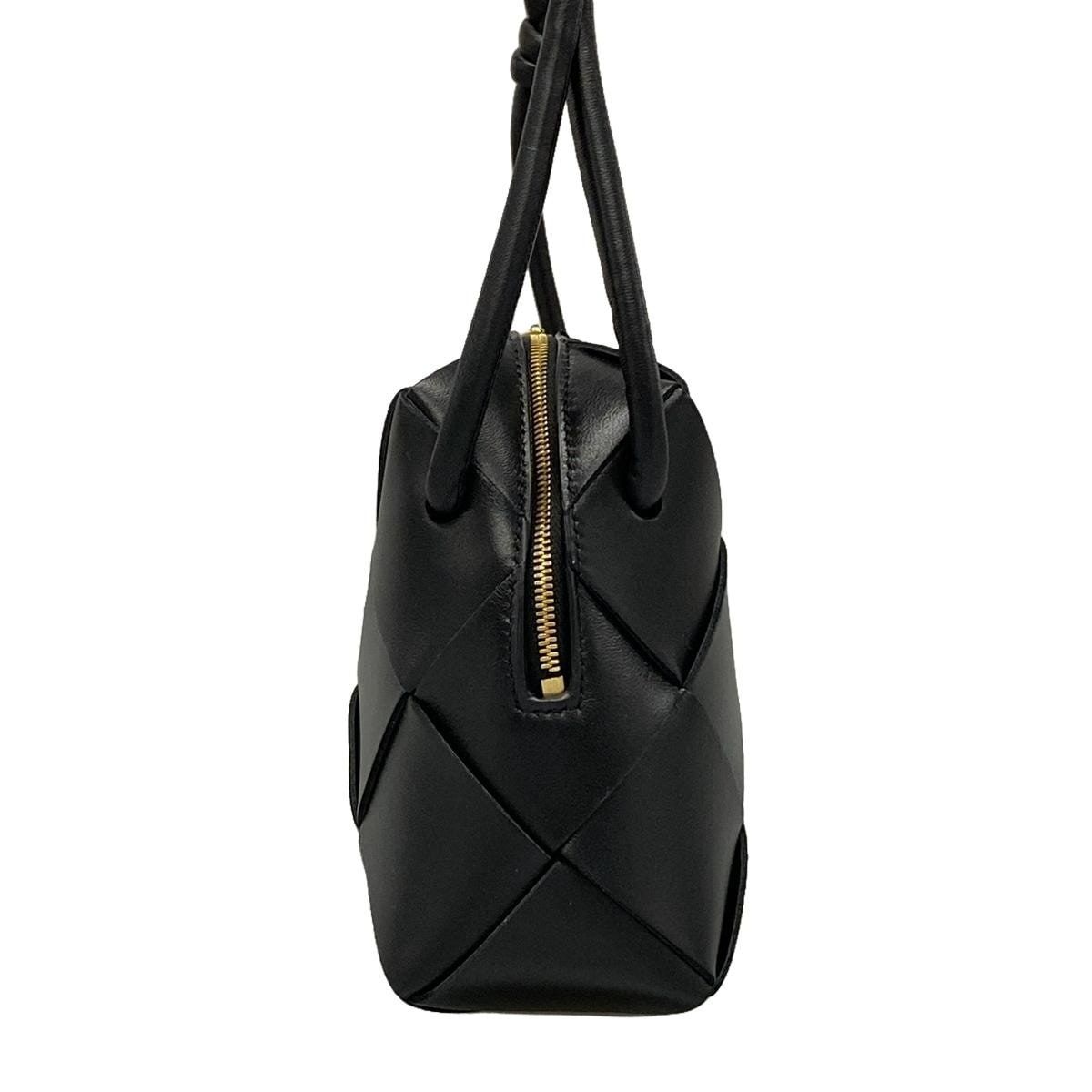 Bottega Veneta Shoulder Bag Small Cassette Black Lambskin — view 4