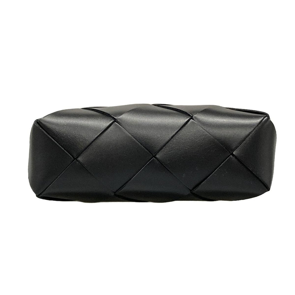 Bottega Veneta Shoulder Bag Small Cassette Black Lambskin — view 5