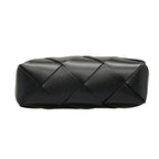 Bottega Veneta Shoulder Bag Small Cassette Black Lambskin — view 5