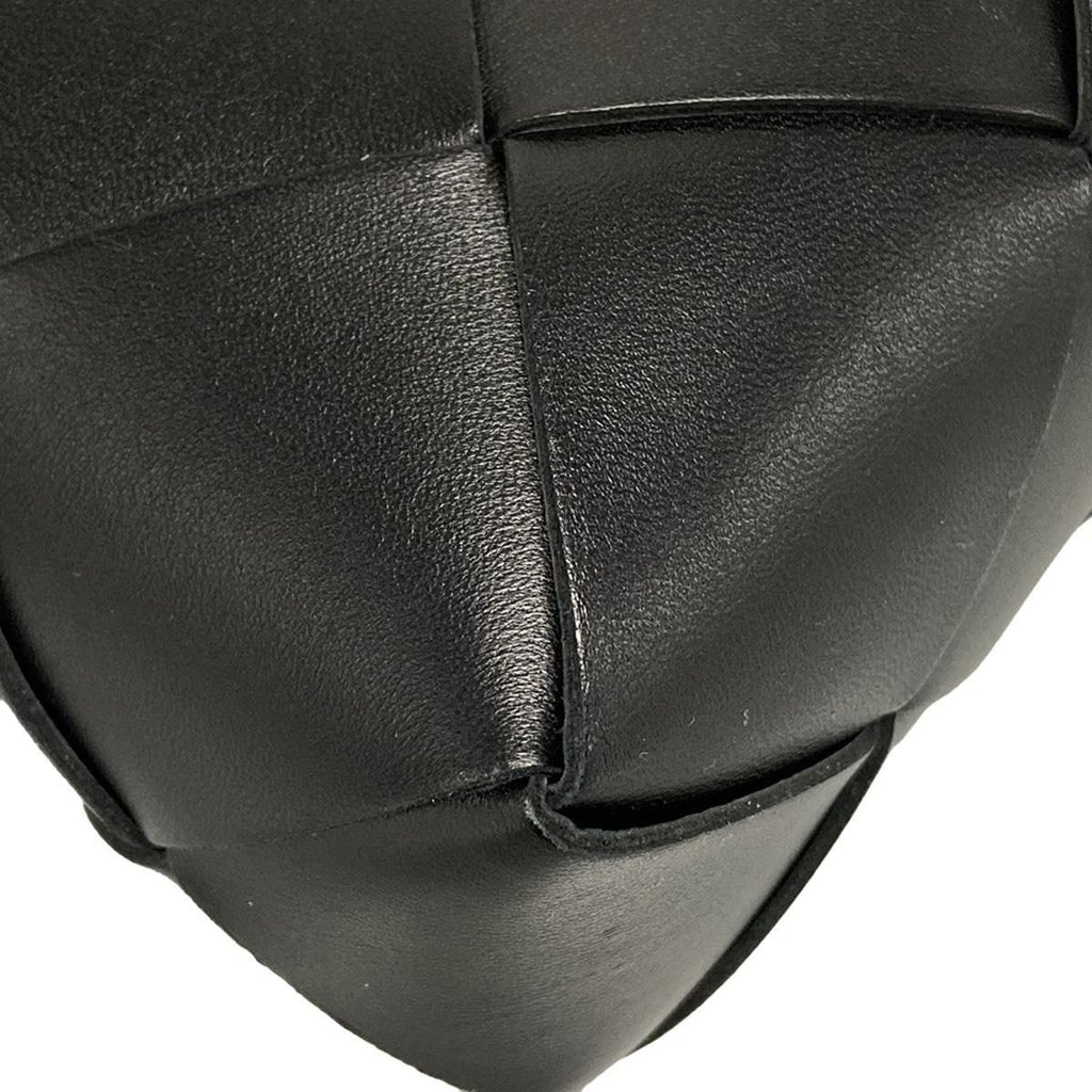 Bottega Veneta Shoulder Bag Small Cassette Black Lambskin — view 9