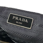 Prada Handbag Black Silver Studded Robot Leather — view 8