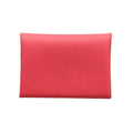 Hermes Card Case Calvi Duo Rose Azalea