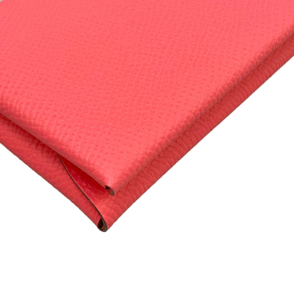 Hermes Card Case Calvi Duo Rose Azalea — view 6