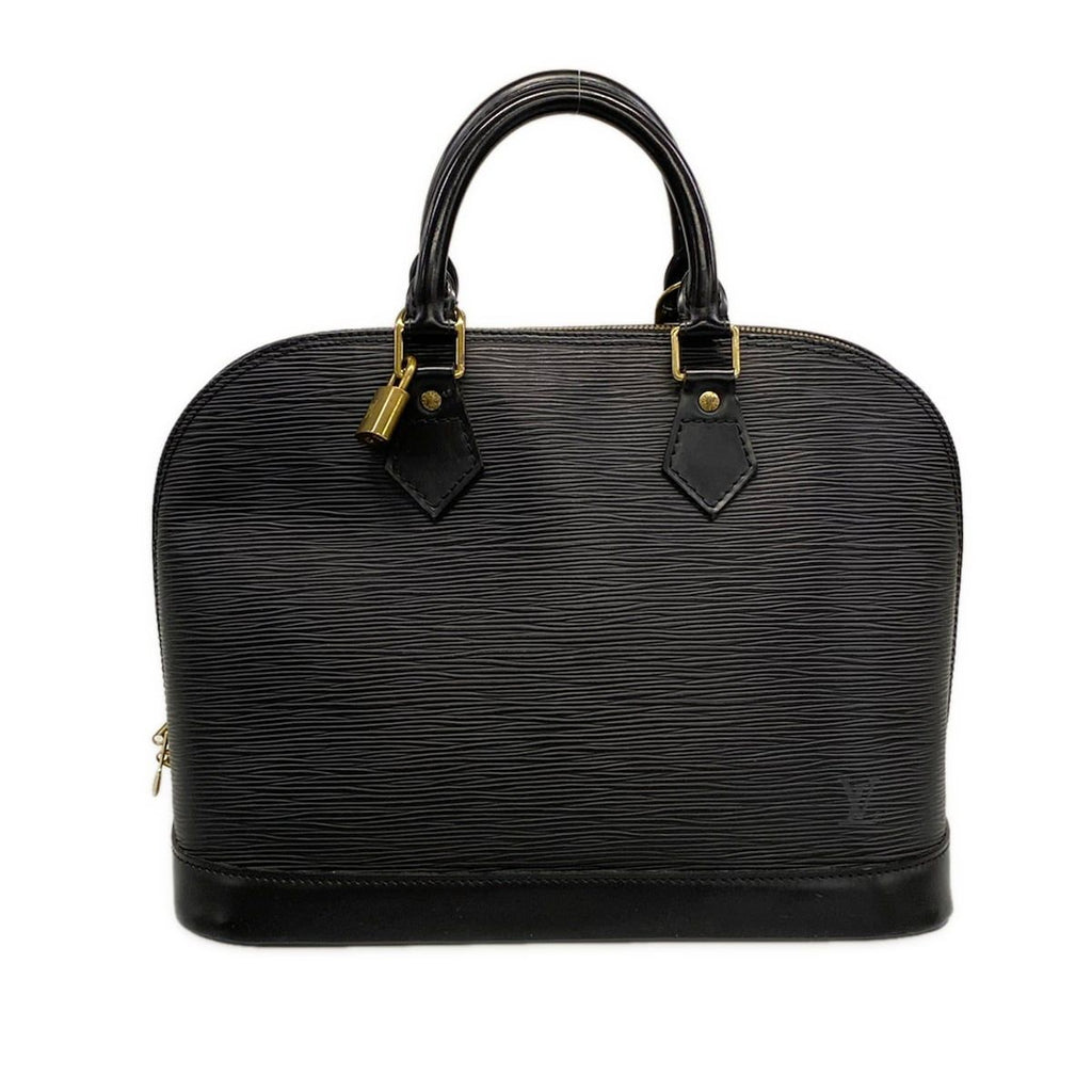 Louis Vuitton Handbag Epi Alma Noir Gold Leather