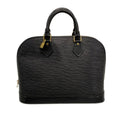 Louis Vuitton Handbag Epi Alma Noir Gold Leather