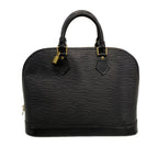Louis Vuitton Handbag Epi Alma Noir Gold Leather