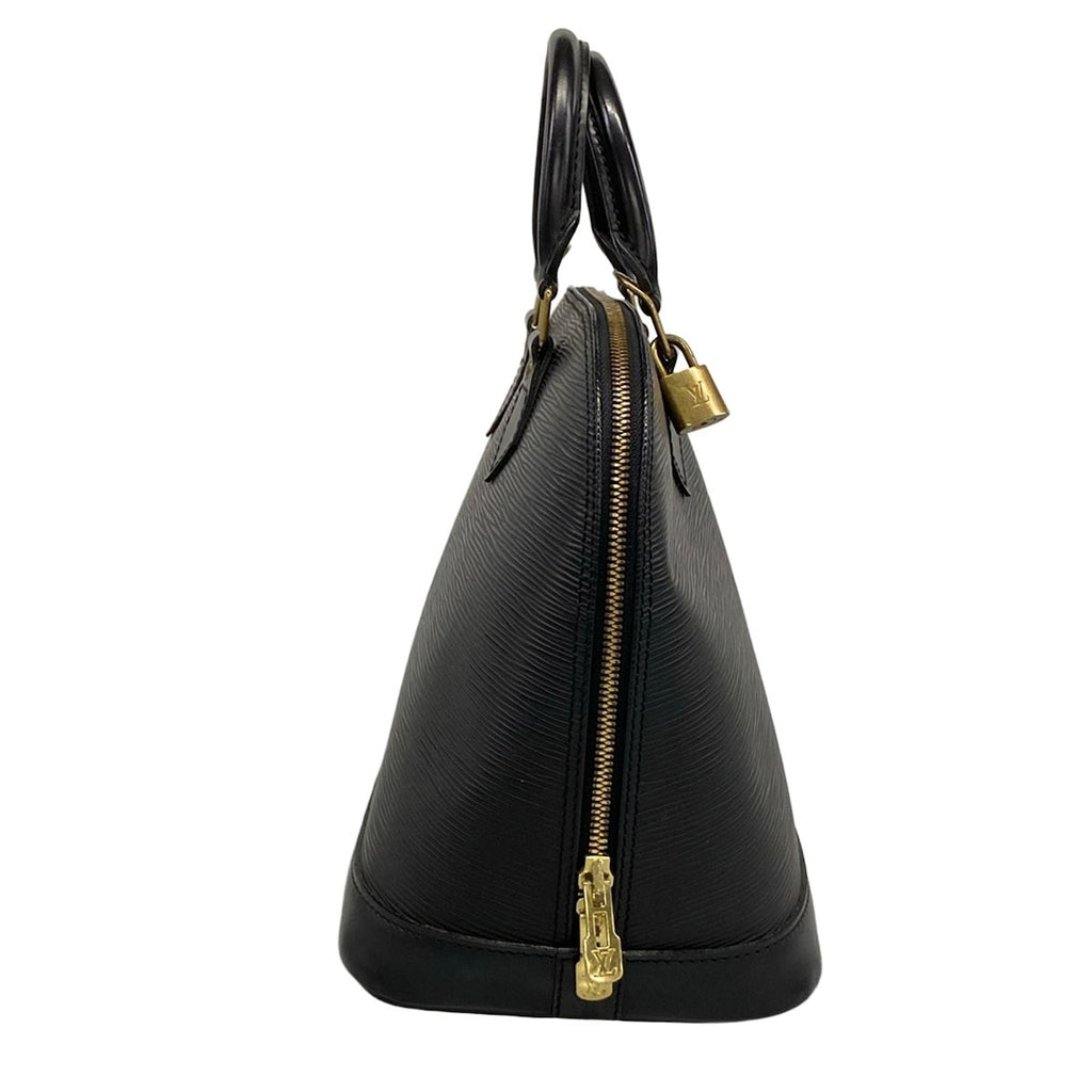 Louis Vuitton Handbag Epi Alma Noir Gold Leather — view 2