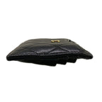 Chanel Coin Case Quilted Black Card with CC Logo Gold — view 7