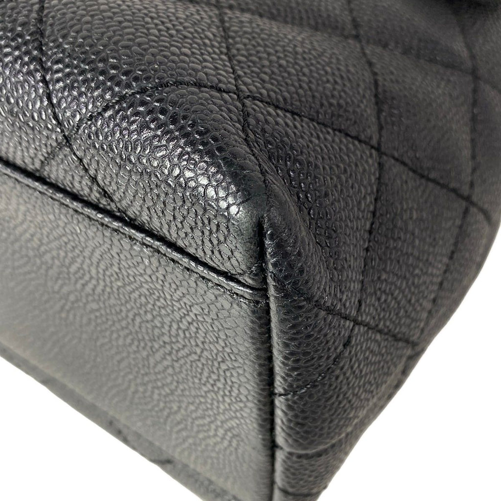 Chanel Handbag Trapezoid Bag Quilted Black Gold — view 7