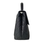 Chanel Handbag Trapezoid Bag Quilted Black Gold — view 2