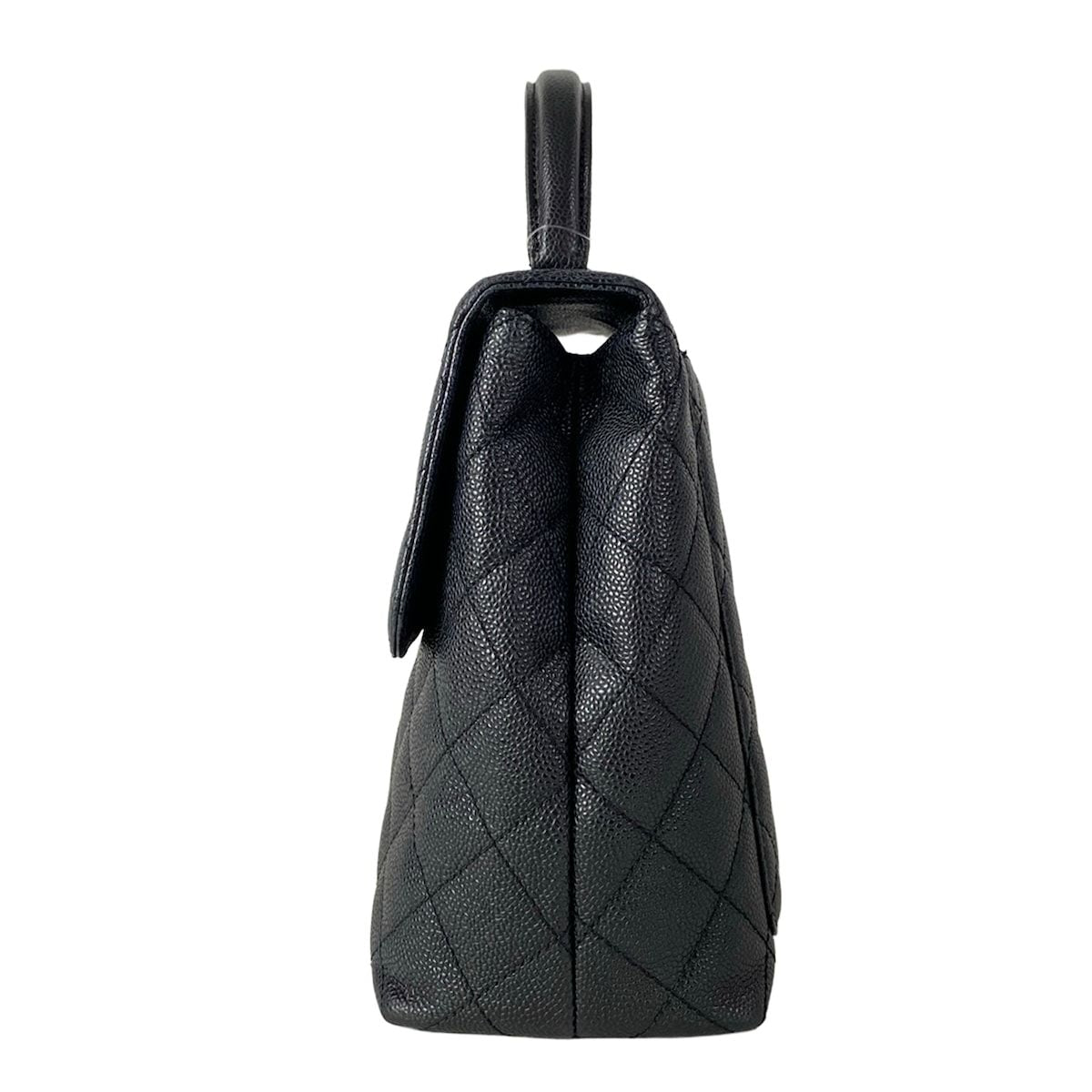 Chanel Handbag Trapezoid Bag Quilted Black Gold — view 4