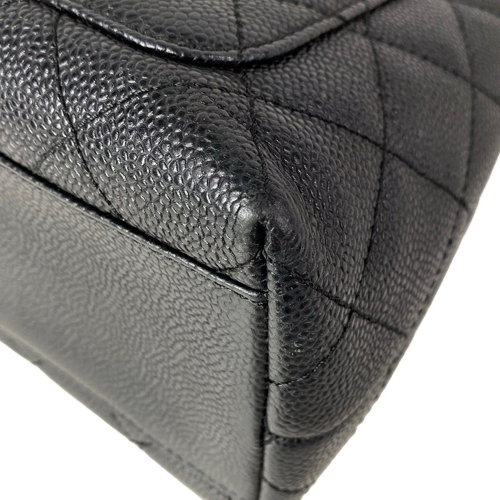 Chanel Handbag Trapezoid Bag Quilted Black Gold — view 9