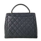 Chanel Handbag Trapezoid Bag Quilted Black Gold — view 3
