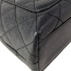 Chanel Handbag Trapezoid Bag Quilted Black Gold — view 8