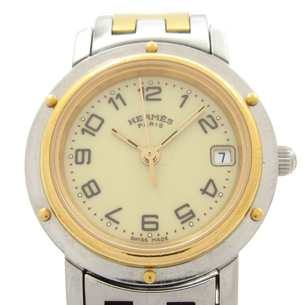 Hermes Watch Clipper Ivory