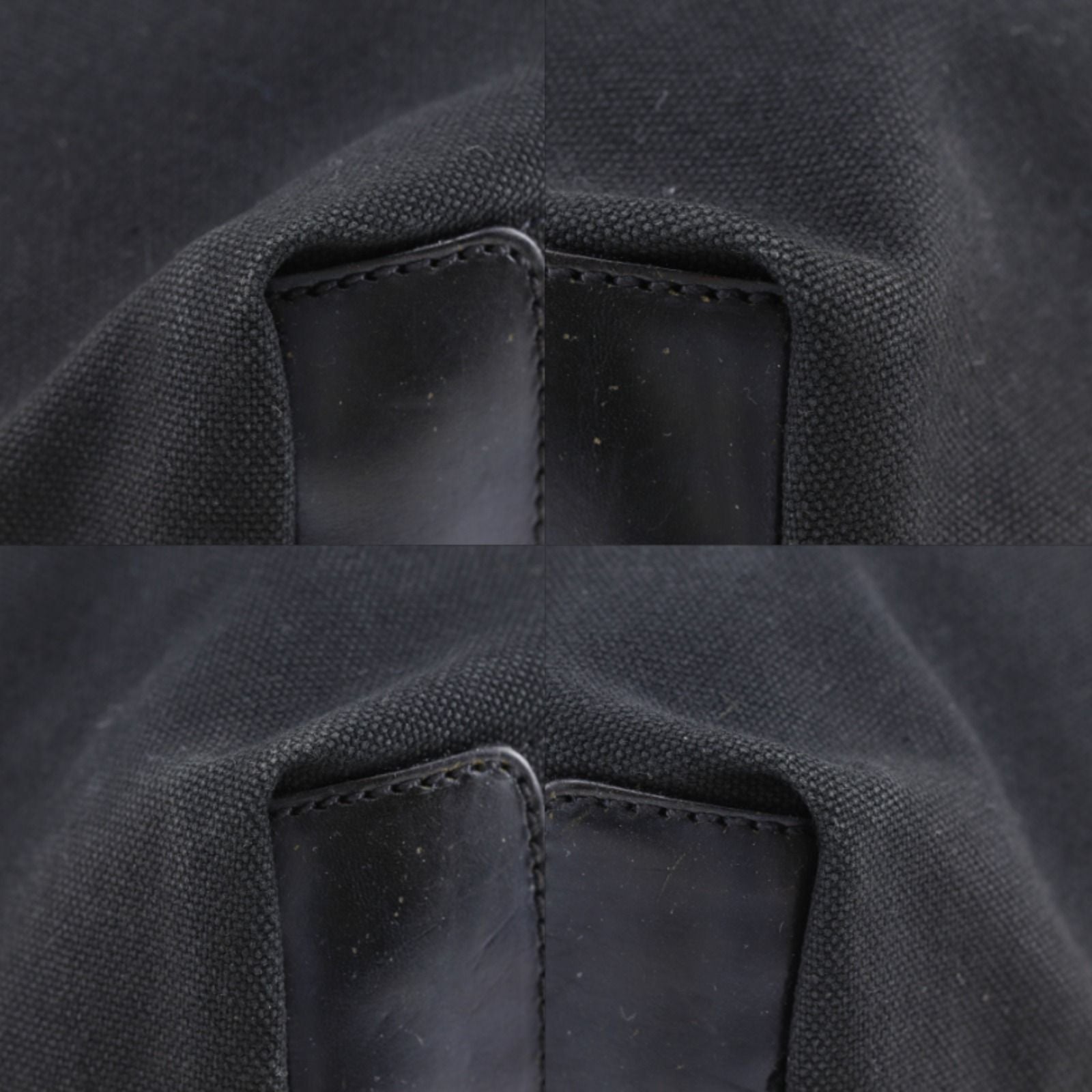 Prada Canvas Black Tote — view 4