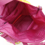 Prada 2-Way Shoulder Floral Nylon Pink Tote — view 7