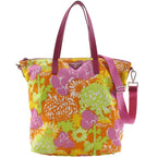 Prada 2-Way Shoulder Floral Nylon Pink Tote