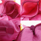 Prada 2-Way Shoulder Floral Nylon Pink Tote — view 8
