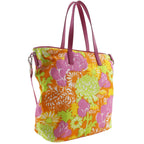 Prada 2-Way Shoulder Floral Nylon Pink Tote — view 3